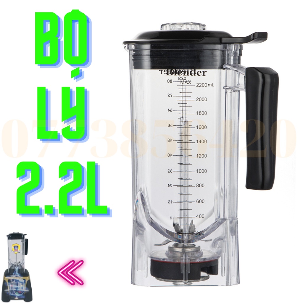 Cối máy xay công nghiệp HISHASHI HJI- 2560R. ly nhựa 2.2l, dao inox 304, hàng chính hãng, giao hàng miễn phí