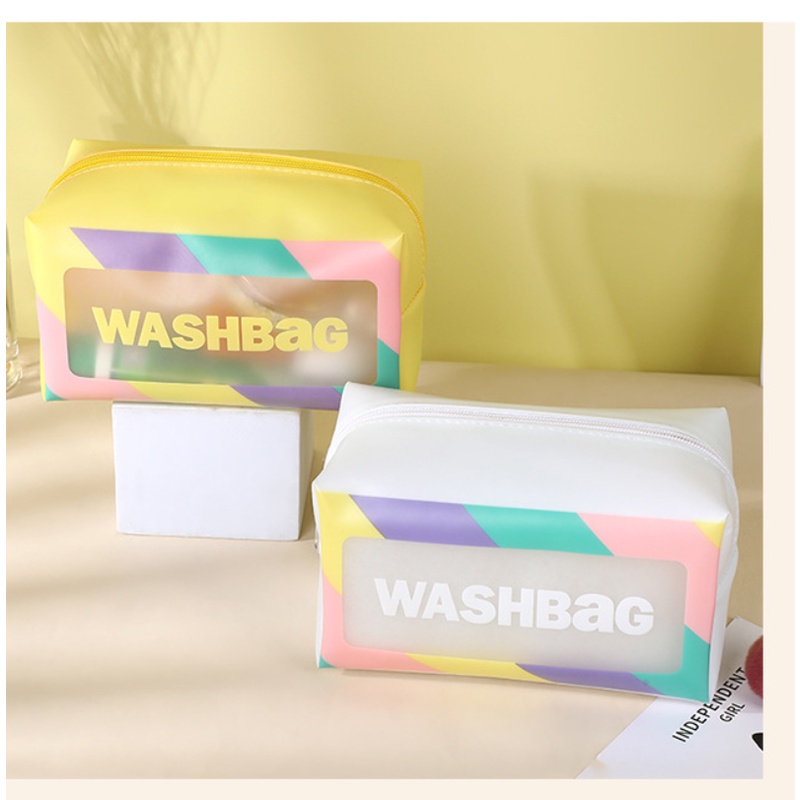 Túi Đựng Mỹ Phẩm Son Môi Dạng Vuông Trong Suốt Nhỏ Gọn Tiện Lợi