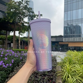 Ly Starbucks Studded Iridescent Purple 710ml