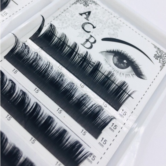 Mi katun siêu mịn, chất mi silk Hàn,mêm dễ bắt keo,dùng để nối volume, classic, tạo fan, lông mi_dụng cụ nối mi