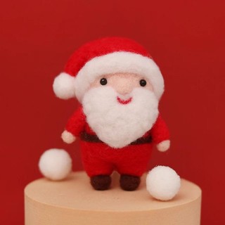 Len Chọc Handmade, Bộ Kit Len Chọc Santa With Gift