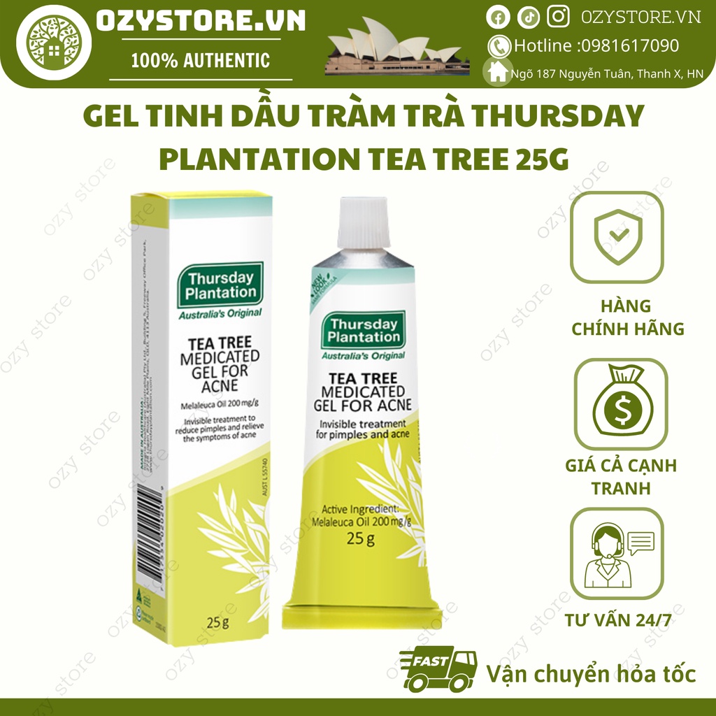 Gel Tinh dầu tràm trà Thursday Plantation Tea Tree 25g
