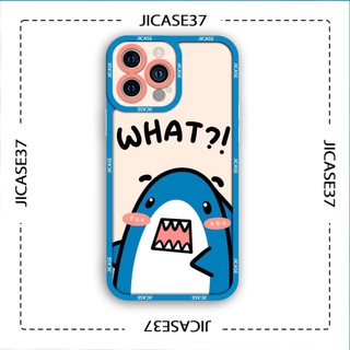 Ốp lưng iphone và samsung xiaomi oppo cạnh vuông Jicase cá mập cute