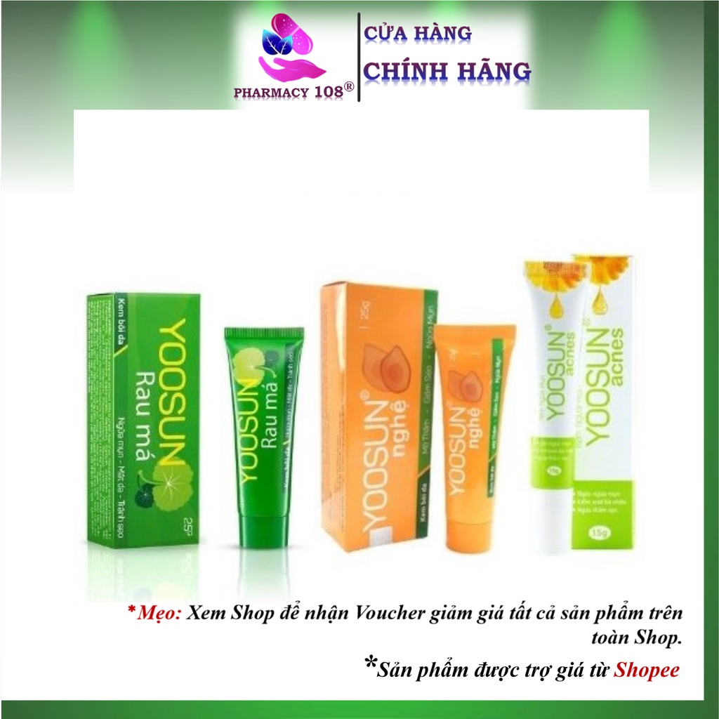Kem Ngừa Mụn, Ngừa Thâm Yoosun Nghệ 20g , Rau Má 25g