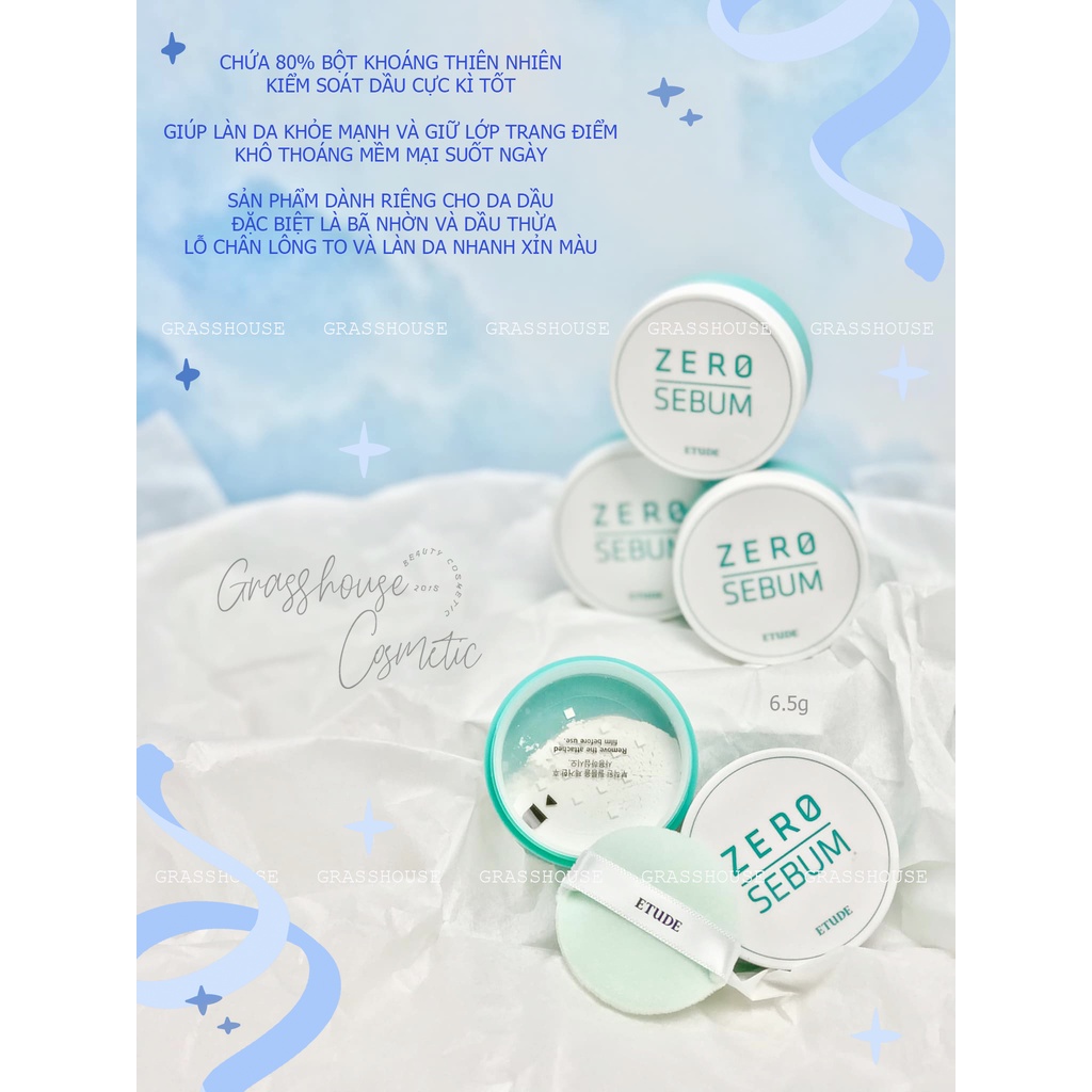 PHẤN PHŨ KIỀM DẦU ETUDE HOUSE ZERO SEBUM DRYING