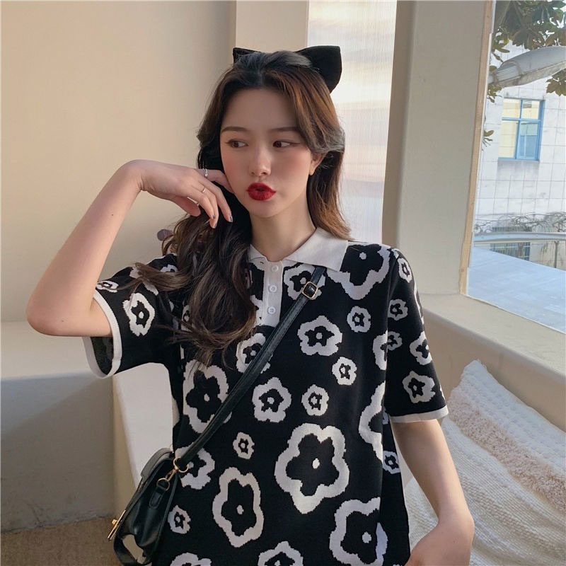 Aphrod Áo Thun Tay Ngắn Dáng Rộng Phối Chân Váy Ngắn Thời Trang Mùa Hè Xinh Xắn Cho Nữ