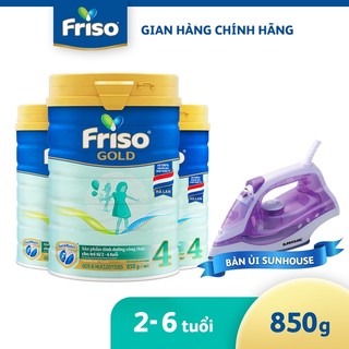 Combo 3 lon sữa bột friso gold 4 850g/lon