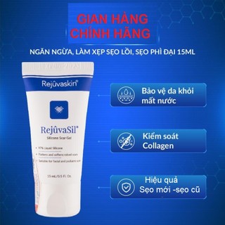 Gel Rejuvasil 15ml mờ sẹo lồi/sẹo phì đại,Sẹo Khâu, Sẹo Phẫu thuật Rejuvaskin