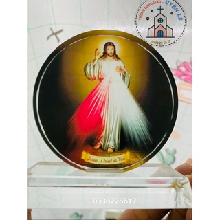 Tượng công giáo tượng pha lê Chúa thương xót