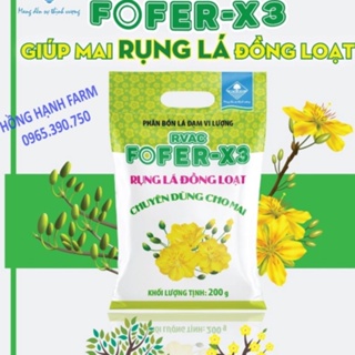 Xử lý rụng lá mai fofer-x3 , phân bón rụng lá đồng loạt chuyên cho mai vàng fofer-x3
