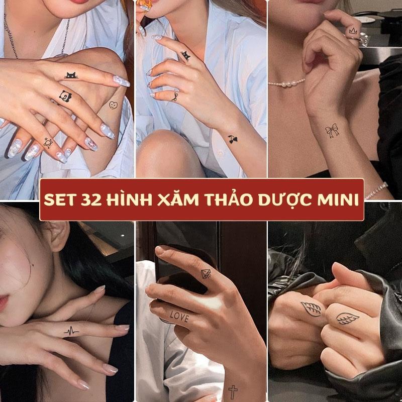 SET 32 Hình Xăm Dán Tạm Thời Funtattoo Kéo Dài 15 Ngày Chống Nước Chống Cọ Xát