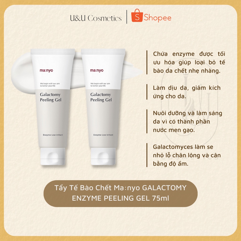 Gel Tẩy Tế Bào Chết MA:NYO Factory Galactomy Enzyme Peeling Gel 75ml