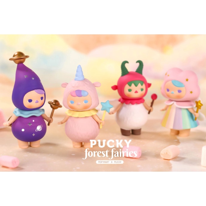 ★Hgtoys★ Búp Bê Popmart PUCKY Forest Series Mystery Trang Trí