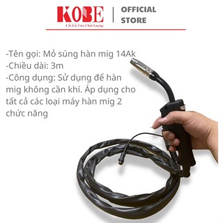 Dây hàn mig KOBE loại rời dài 3m sử dụng cho máy hàn mig mini 2 chức năng