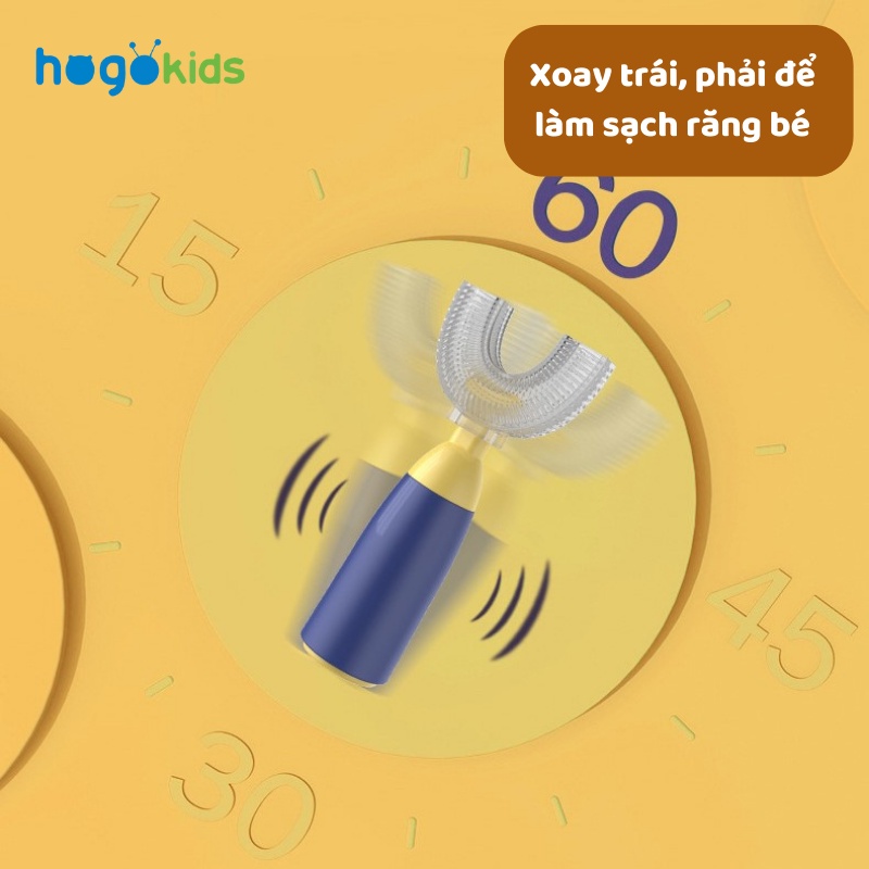 Bàn Chải Silicone Hogokids Chữ U Đầu Chải Có Thể Thay Thế Tiện Lợi Cho Bé Từ 6m - Nhiều Màu Sắc - Timikid