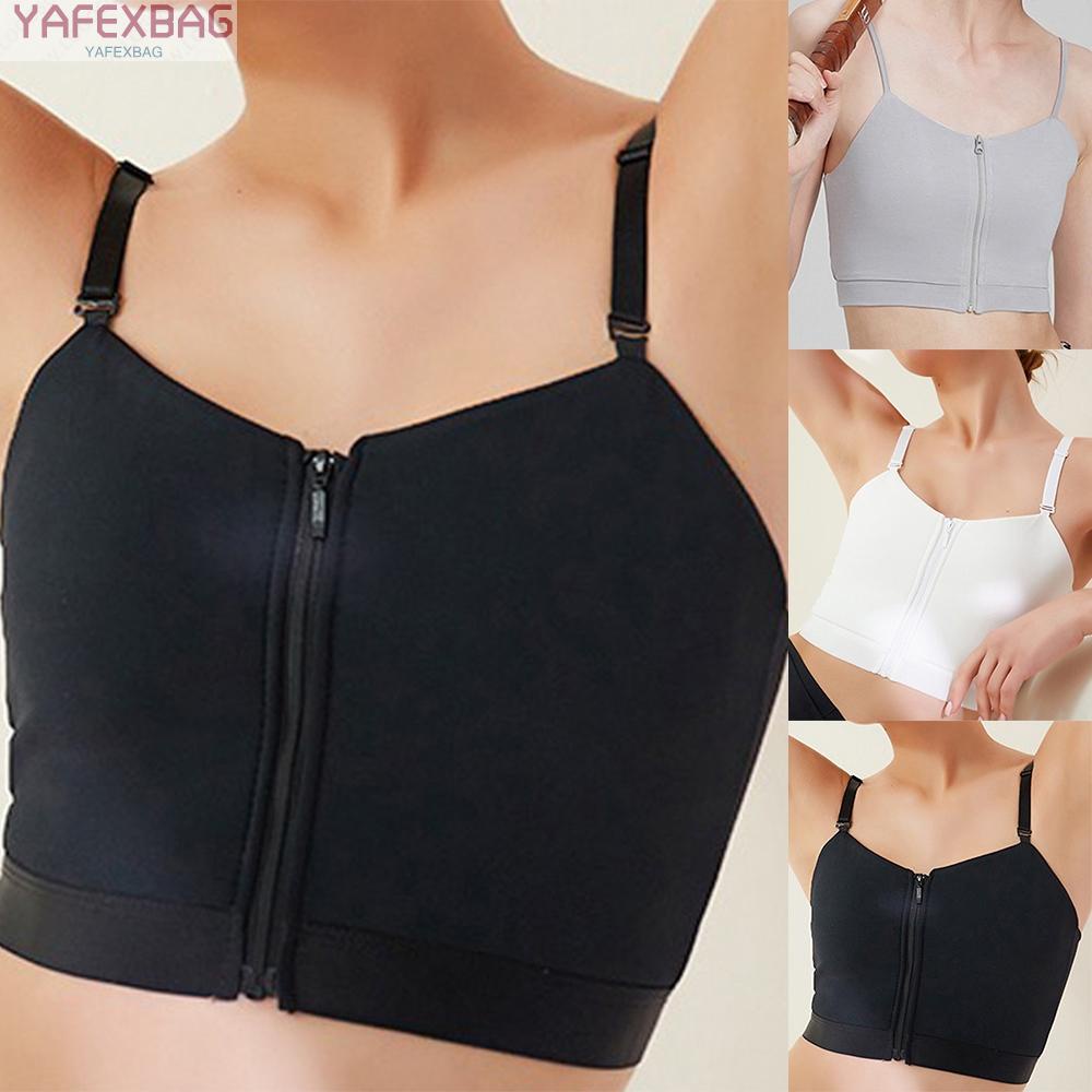 Lesbian Tomboy Vest Flat Chest Shapewear Sport Bra Crop Hook Vest Tank Top