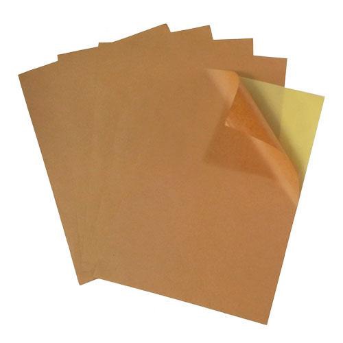 (giá sốc) Decal da bò : xấp 100 tờ giấy in có keo dán lên thùng carton xấp 100 tờ
