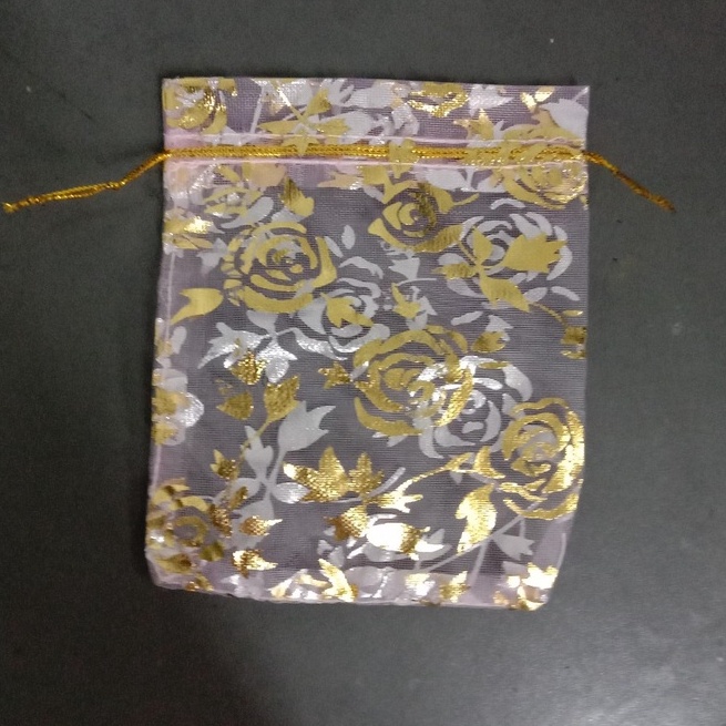 Túi vải voan thơm có dây rút nhiều mẫu trăng sao hoa lá nhiều màu size 9x12cm gói quà tặng