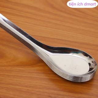 thìa inox ăn cơm ăn phở dày dặn, muỗng cơm phở cho gia đình