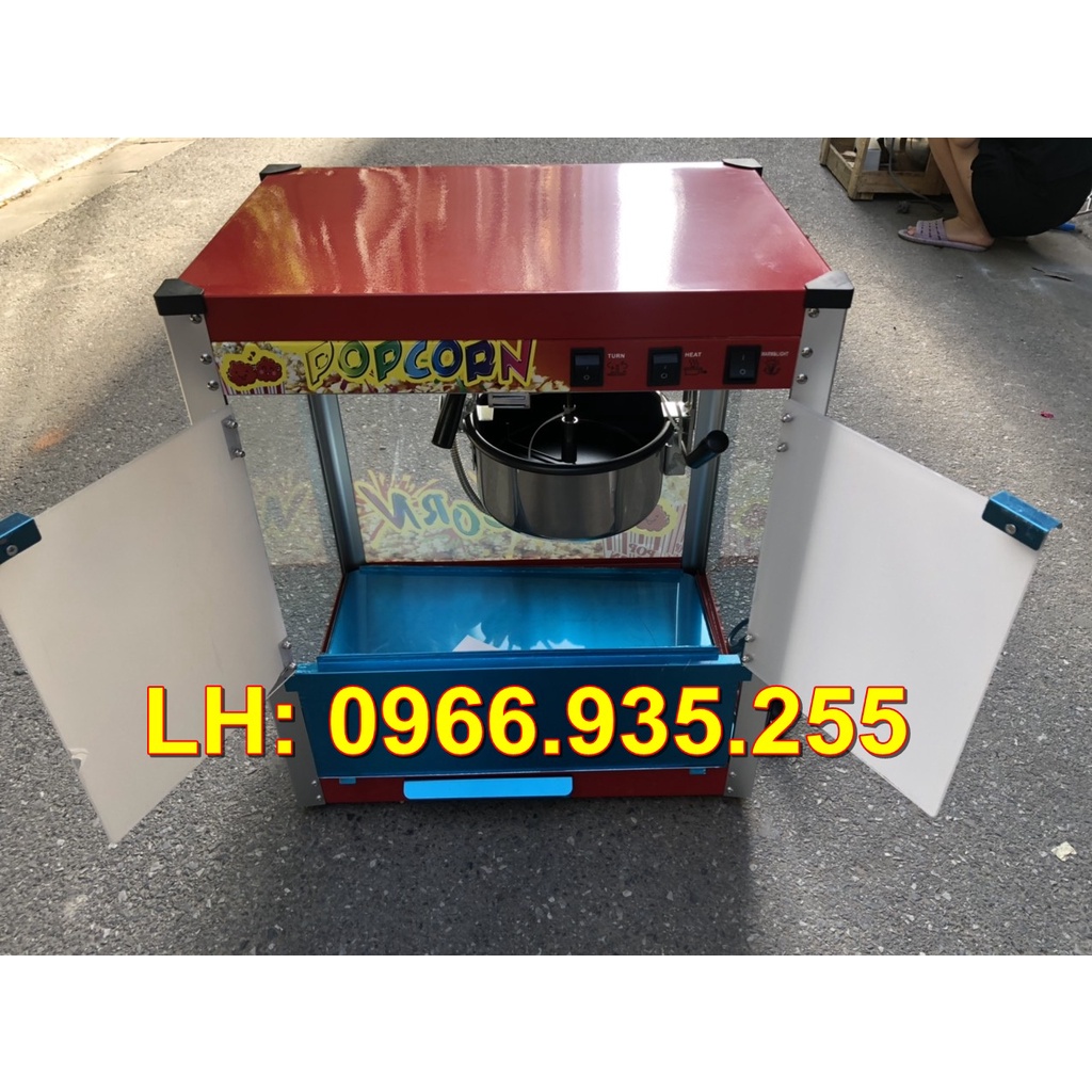 Máy nổ ngô, máy nổ bắp rang bơ chạy điện công nghiệp giá rẻ