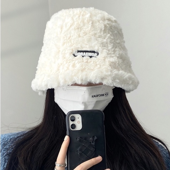 Mũ Bucket Lông Nhung Giữ Ấm Mùa Thu Đông Phong Cách Hàn Quốc Mới 2022 Cho Nữ