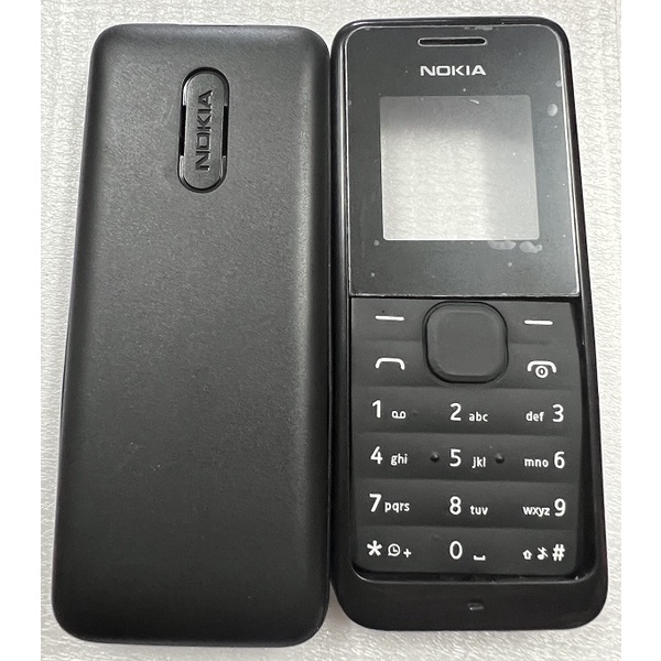 Vỏ Nokia 105 đời cũ 1 sim (không sườn có phím) đuôi sạc tròn