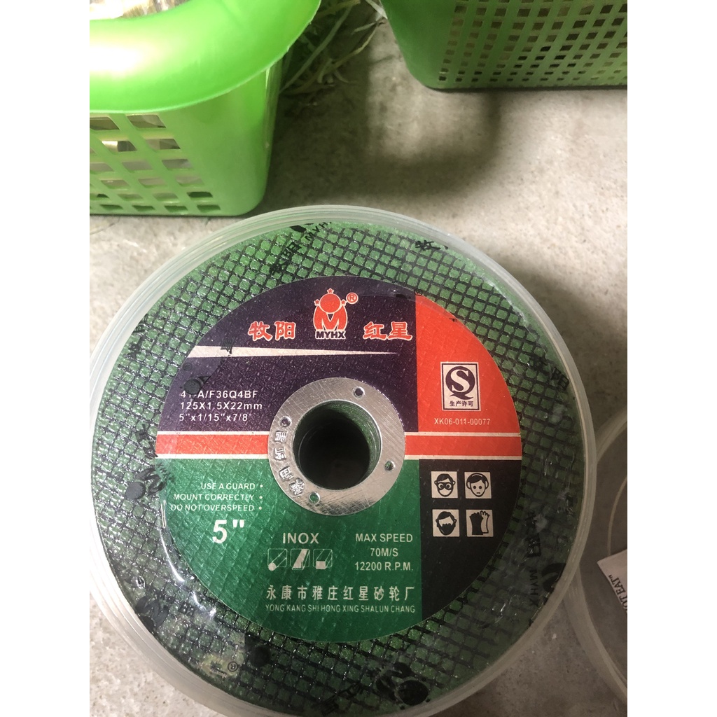Đá cắt sắt, INox M phi 125mm hàng loại 1