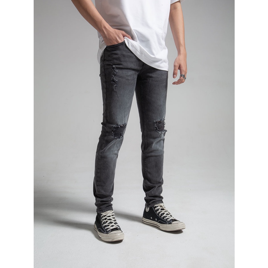 Quần Jeans The Denimaniac dáng ôm sát màu Dark Grey SS23 - 819 Skinny Fit