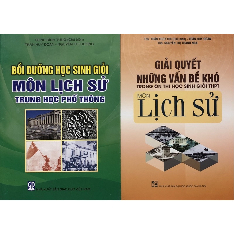 Sách - Combo Bồi dưỡng và Giải Quyết những vấn đề khó ôn thi học sinh giỏi môn Lịch Sử Trung học phổ thông