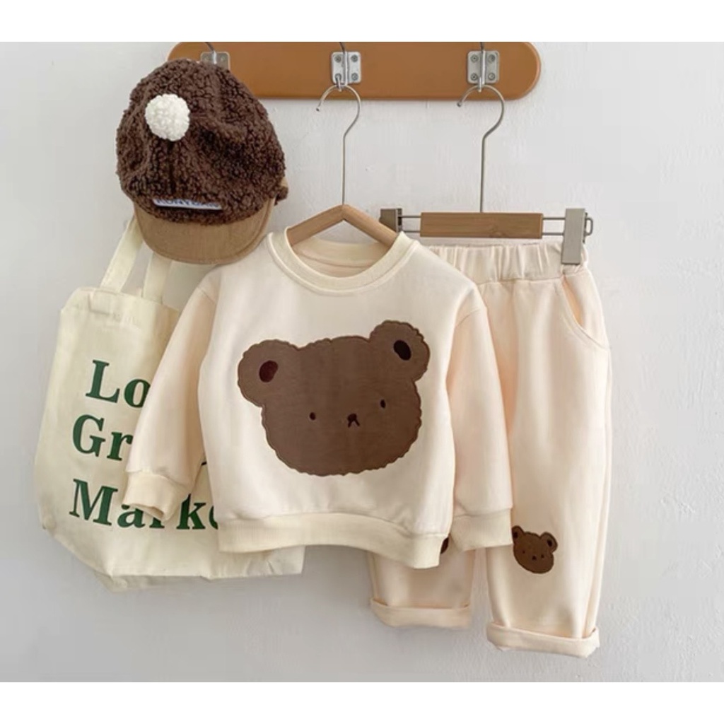 Bộ Nỉ Thu Đông Dài Tay Mery Trẻ Em Cho Bé Trai Và Bé Gái Chất Da Cá Mềm Mịn Ấm Áp Thời Trang Trẻ Em Chaarlie kids