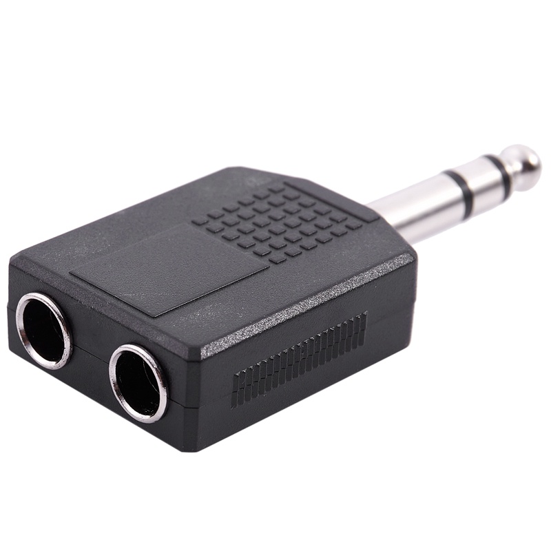 Đầu cắm Mono 6,35mm Nam đến Đầu nối bộ chia ổ cắm kép 6,35mm Nữ