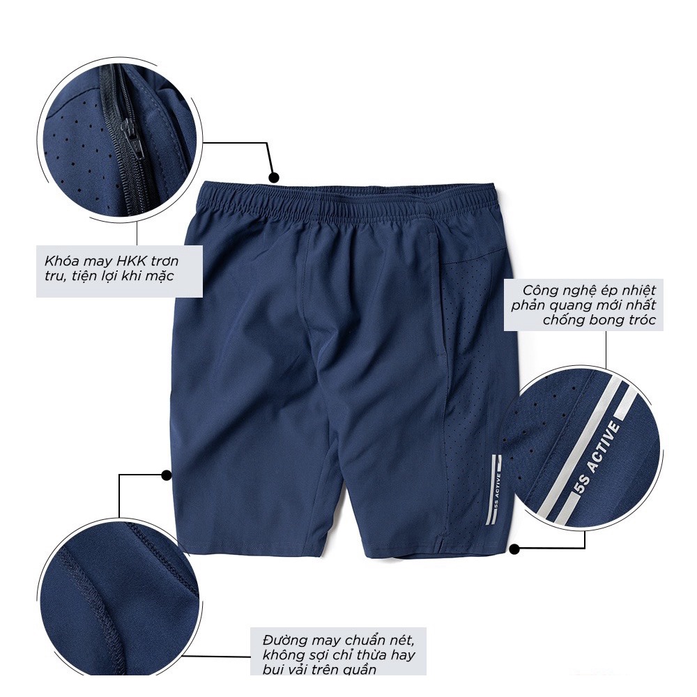 Quần đùi nam quần short thể thao vải gió cao cấp co giãn tốt bền màu thoáng mát thoải mái vận động