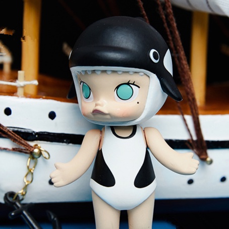 ★Hgtoys★   Popmart MOLLY Ocean Series Blind Box Doll Tide Play Trang trí Quà tặng
