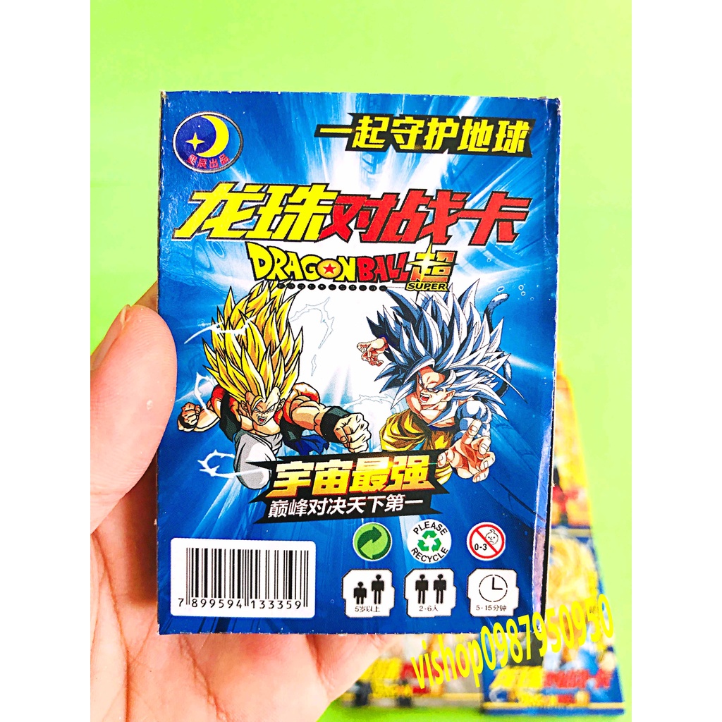 Hộp thẻ bài 7 viên ngọc rồng 432 lá dragon ball songoku