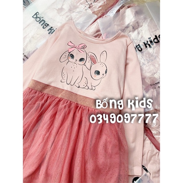 Váy Thu Tutu Bé Gái Thỏ Hồng HaM