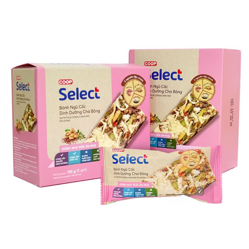 BÁNH NGŨ CỐC CHÀ BÔNG SELECT 110G
