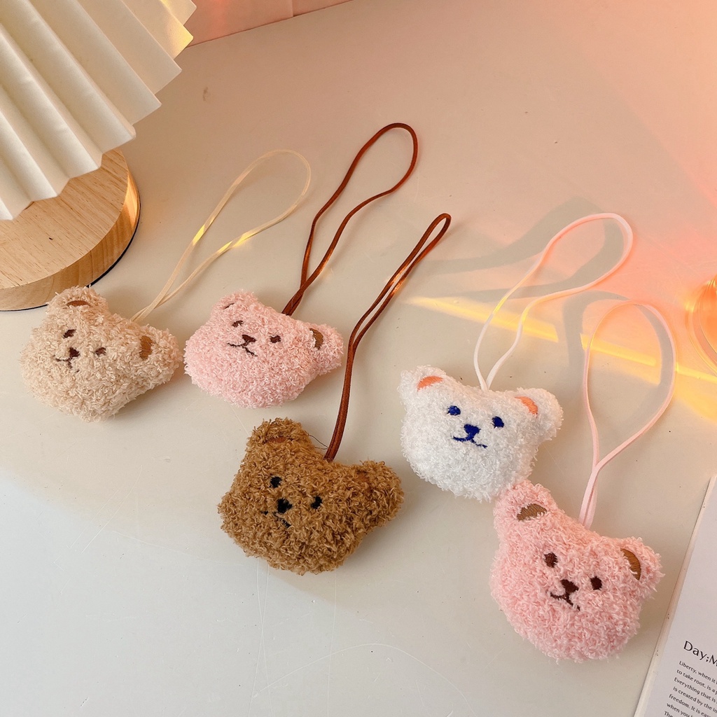 Móc Khóa Gấu Bông Xinh Xắn Trang Trí Điện Thoại