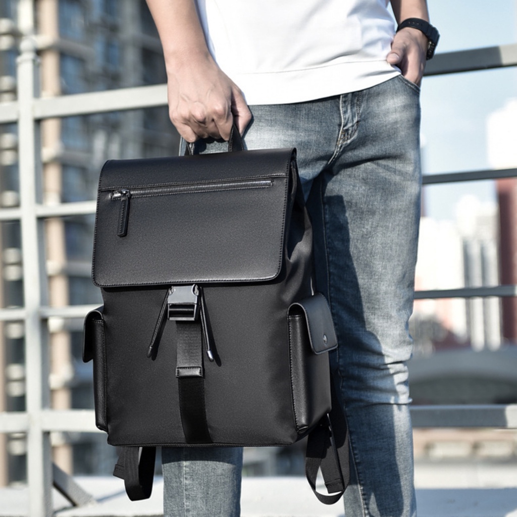 Balo Da DETOLO đựng laptop 14 15,6" công sở phong cách sang trọng