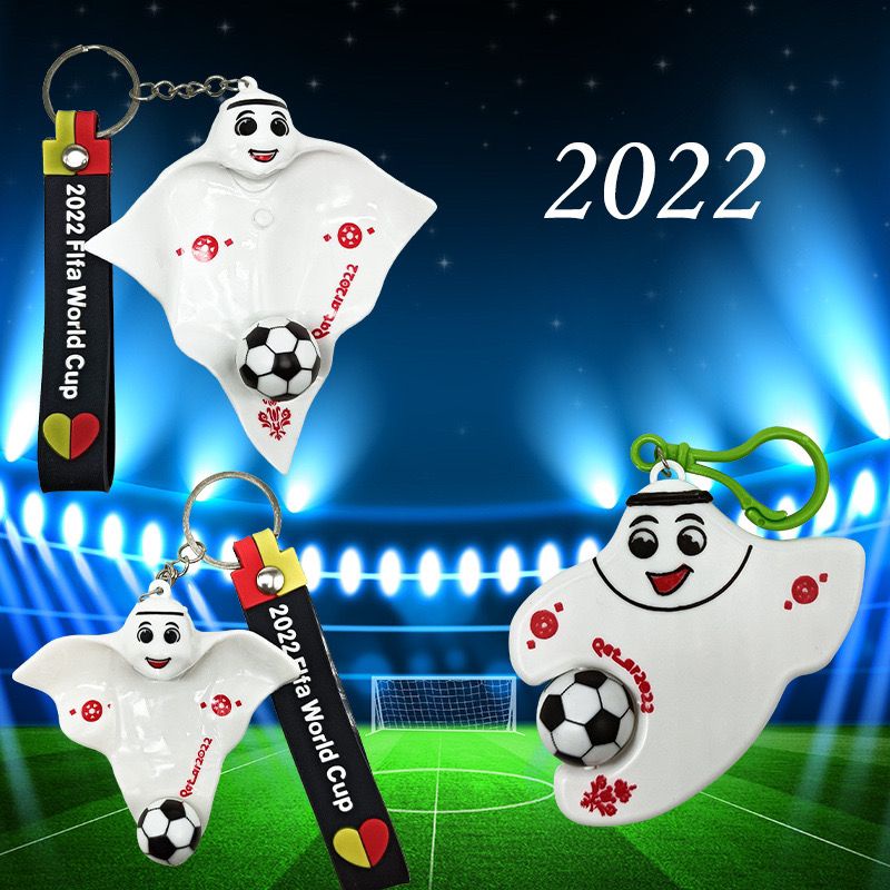 Móc Khóa Cói Hình Quả Bóng Đá World Cup 2022 3C4A81
