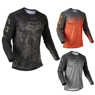 Hàng sẵn có Phong cách mới MOTO Ngoài trời Nam Fox Xe đạp Trang phục dài tay Thể thao Xuống dốc Jersey Áo sơ mi xe đạp 2024