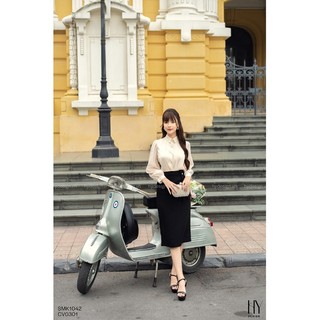 Chân váy 1 khuy cách điệu - cv03011