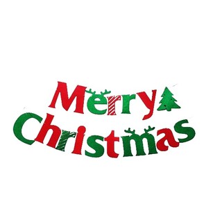 Dây chữ Merry Christmas vải nỉ dài 3m Stella party