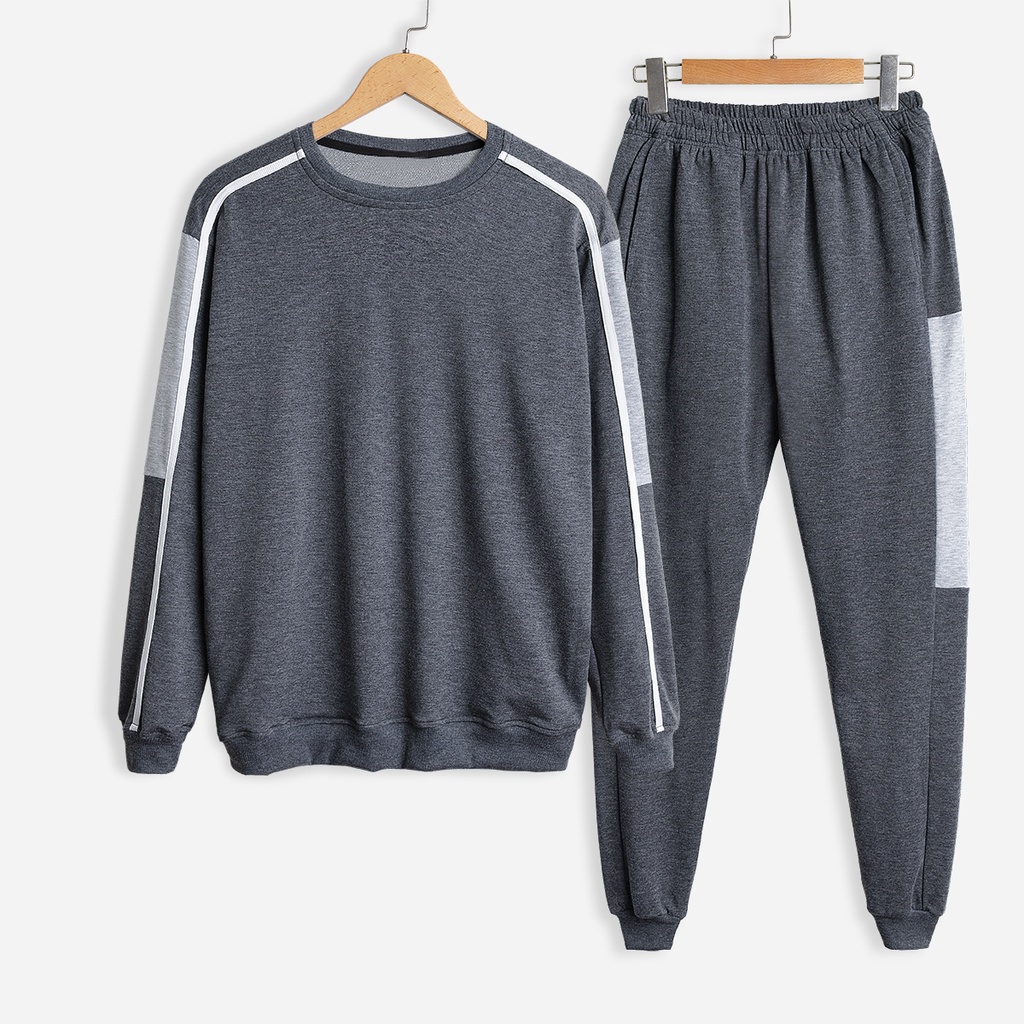 Bộ Nỉ Nam chất Da Cá dày dặn phối viền thời trang phong cách năng động