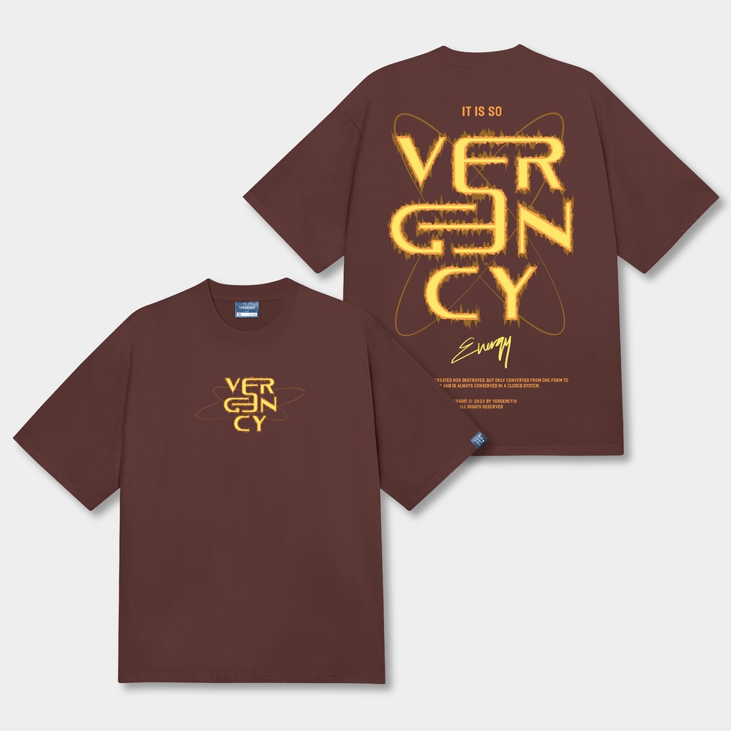 Áo thun nam nữ local brand unisex form rộng tay lỡ Vergency Fiery/FIE hàng chính hãng 6 màu sắc