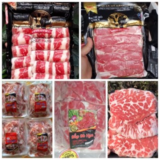  500gr Ba chỉ bò mỹ bắp bò ,gù hoa bò sườn sụn  ship siêu tốc hà nội  