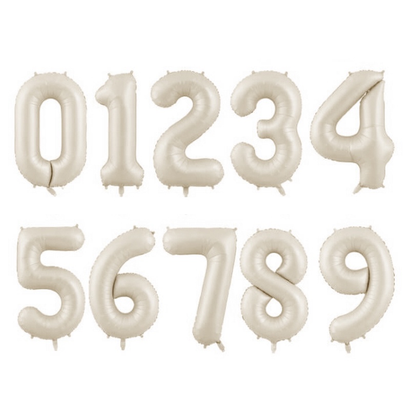 Bong Bóng Nhôm Kỹ Thuật Số 32 Inch Trang Trí Tiệc Sinh Nhật