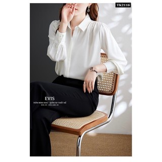 [EVIS.VN] Áo sơ mi công sở chất lụa sang chảnh TK2117