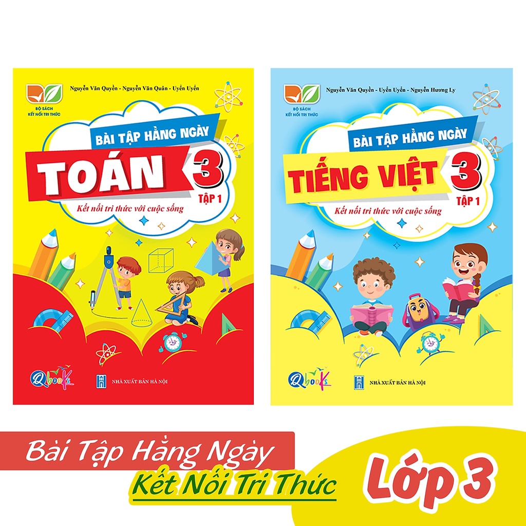 Sách - Combo Bài Tập Hằng Ngày Toán - Tiếng Việt Lớp 3 Tập 1 (Kết nối tri thức với cuộc sống)
