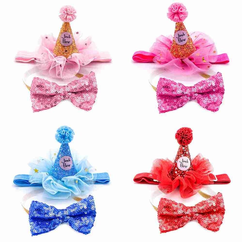 Băng Đô Nơ Sinh Nhật Cho Thú Cưng