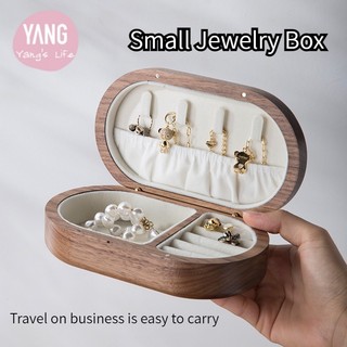Hộp đựng trang sức bằng gỗ óc chó màu đen chất lượng cao